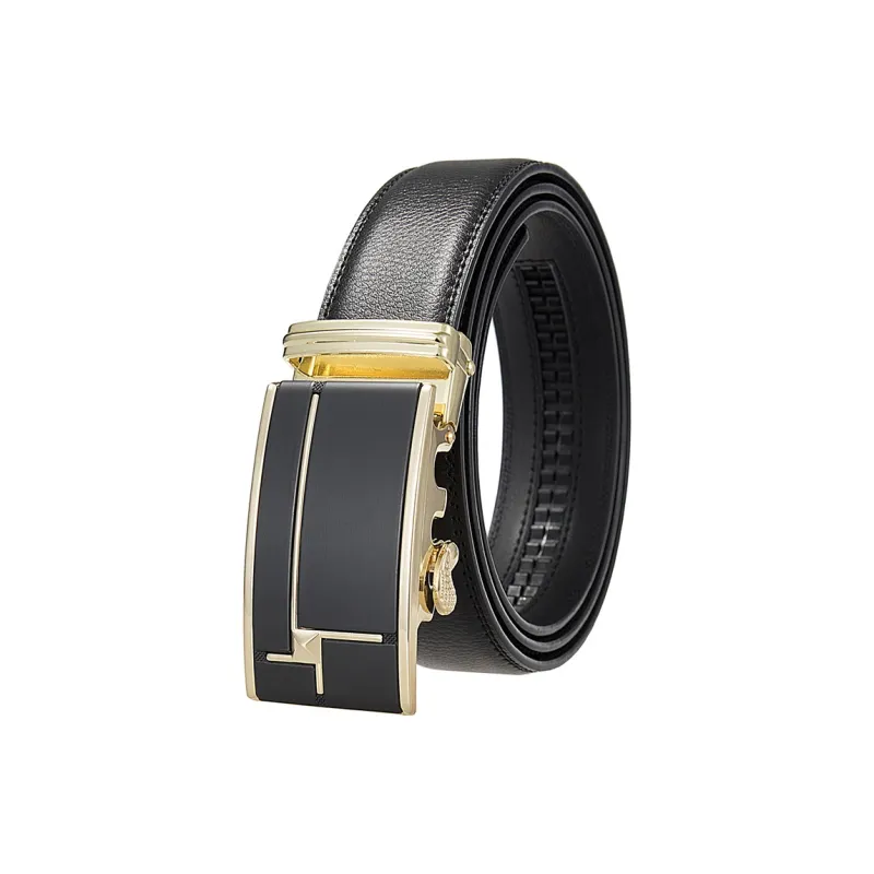 Yalu Preferred Cow Split Leather Belts Men's 3.5CM-3