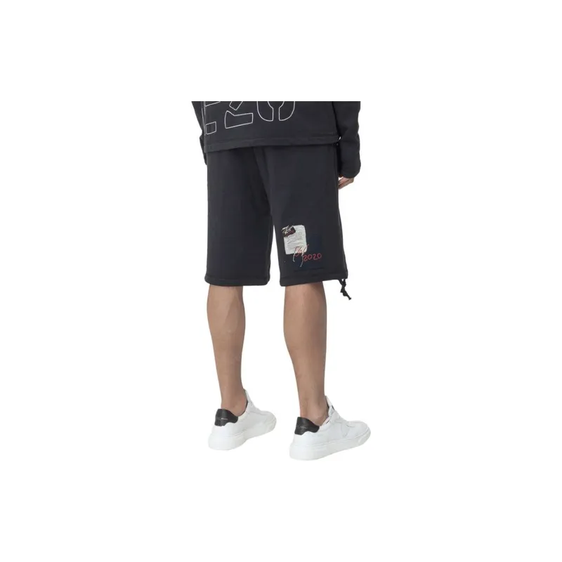 GREG LAUREN Sports Shorts Men Black-1