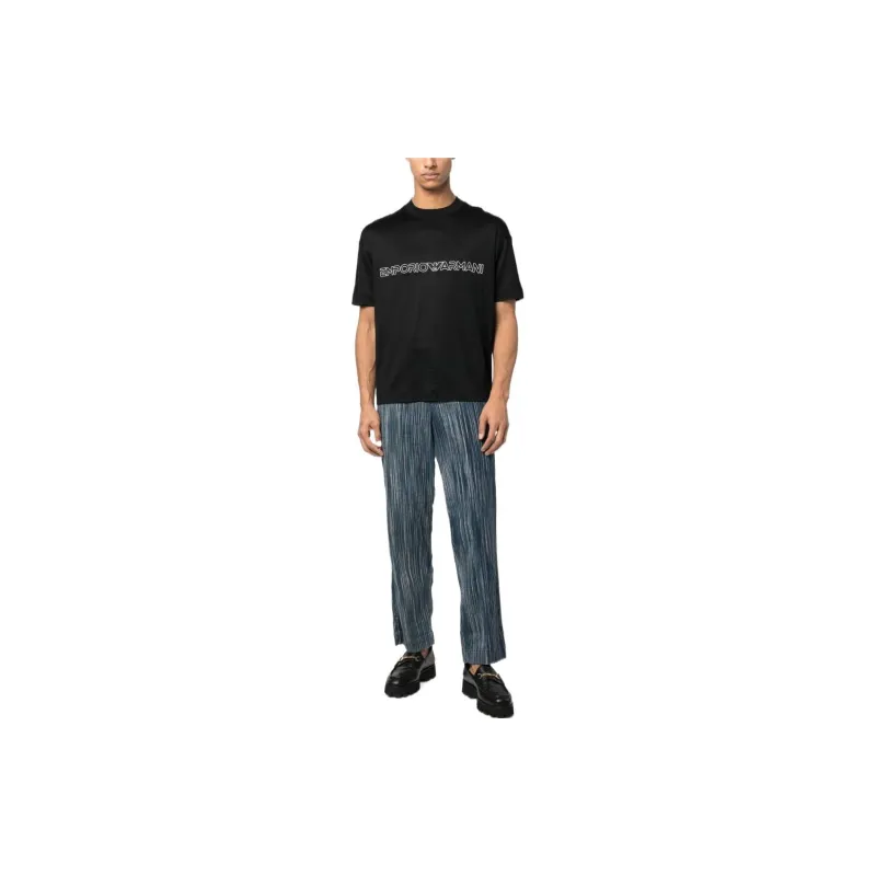 EMPORIO ARMANI Logo Detailed Crewneck T Shirt-2