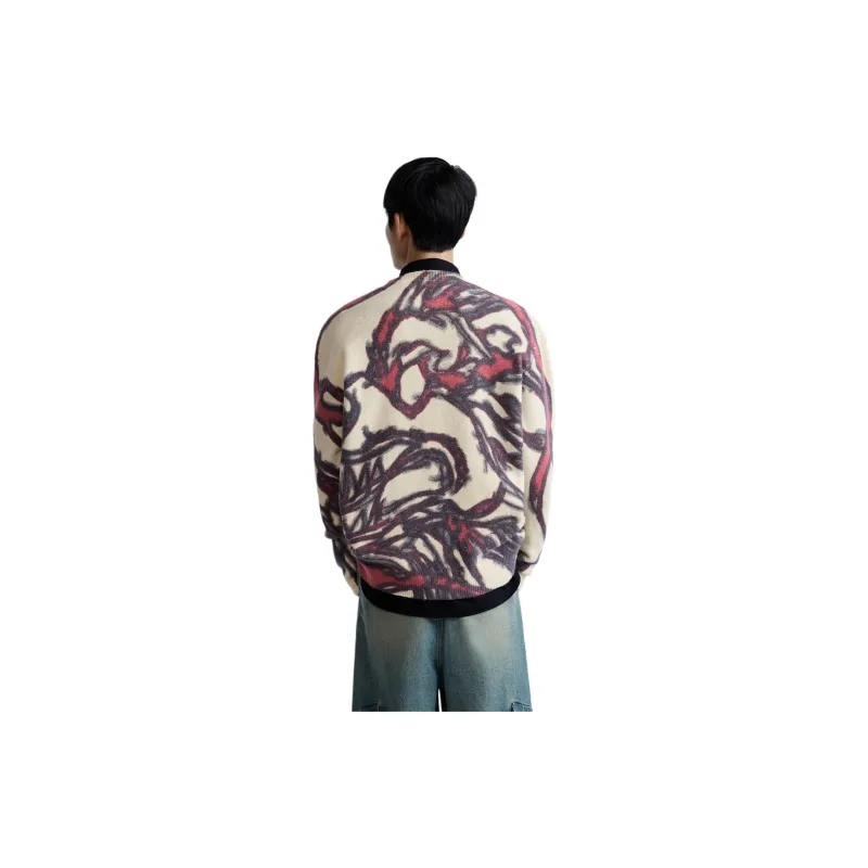 ZARA Year Of The Dragon Limited Series Sweaters Men White-4