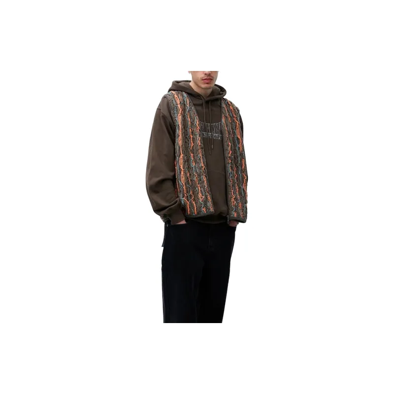 Thisisneverthat SS24 Ultras Collection 3D Cable Knit Vest Brown Vest Unisex Brown-2
