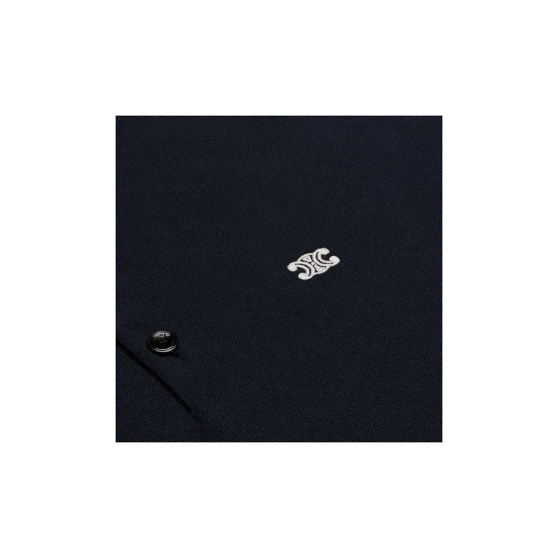 CELINE Triomphe Polo In Fine Cotton-2