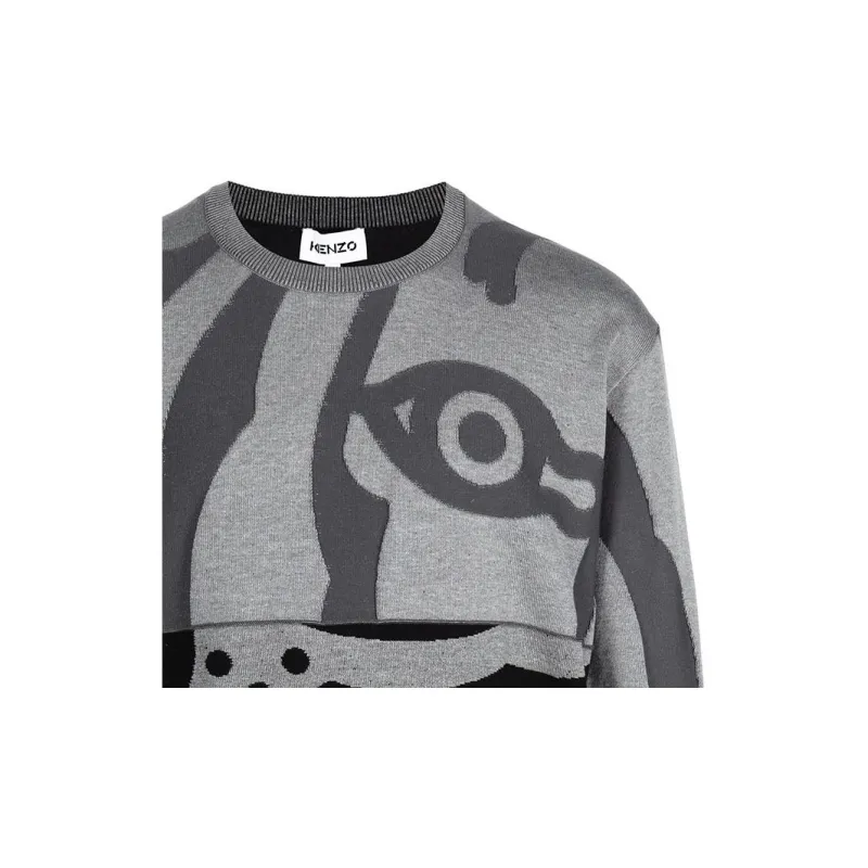 KENZO Sweatshirts Men Gray-5