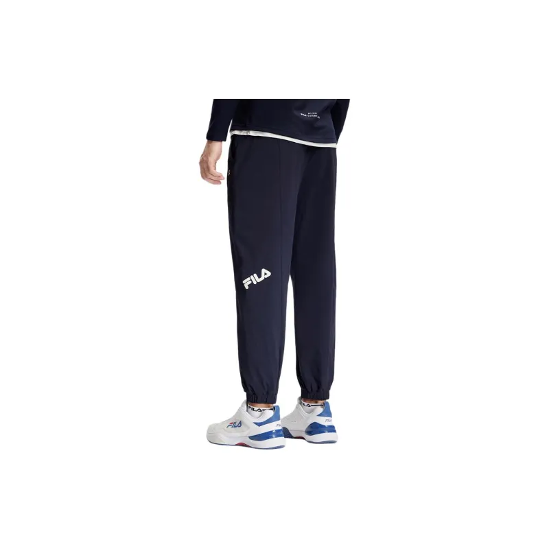 FILA Knitted Sports Pants Men's RD Royal Blue-5