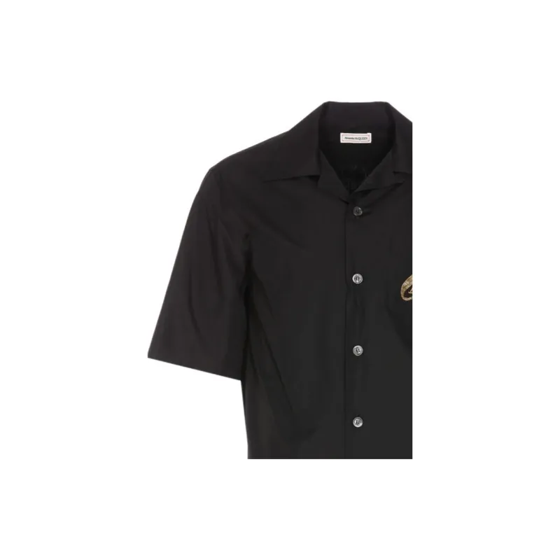 Alexander McQueen The Seal Embellished Buttoned Shirt-4