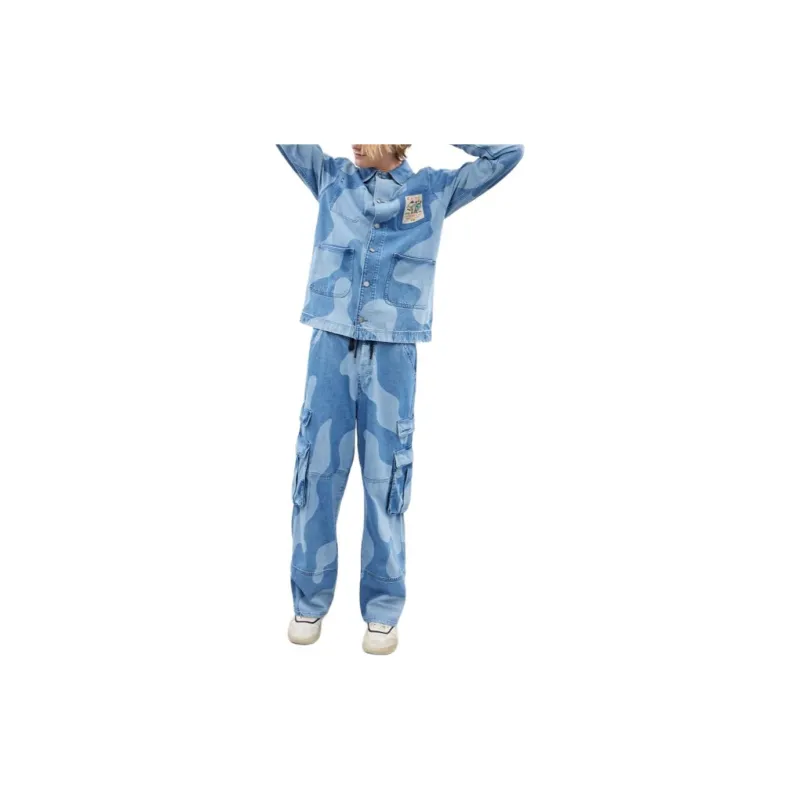 COACH Cargo Pants Unisex Denim Blue-2