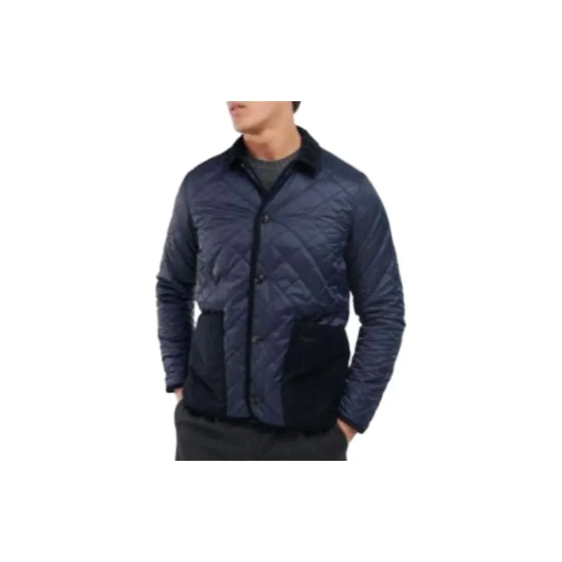 BARBOUR Hoxton Liddesdale Quilted Jackets Coats Men's Blue-1