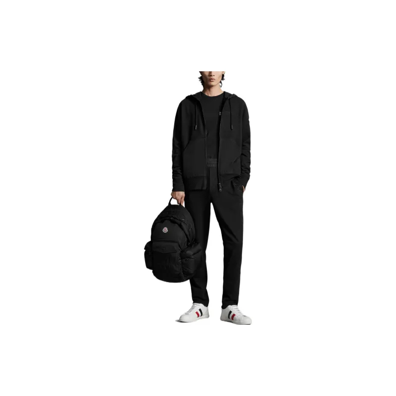 Moncler SS22 Knitted Sweatpants Men Black-1