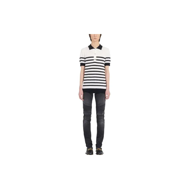 BALMAIN Polo Shirts Men White-3