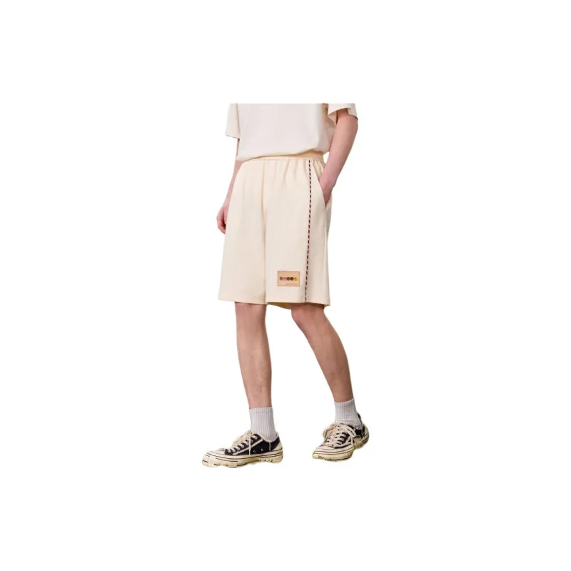 Bosieagender Casual Shorts Men's Beige-3