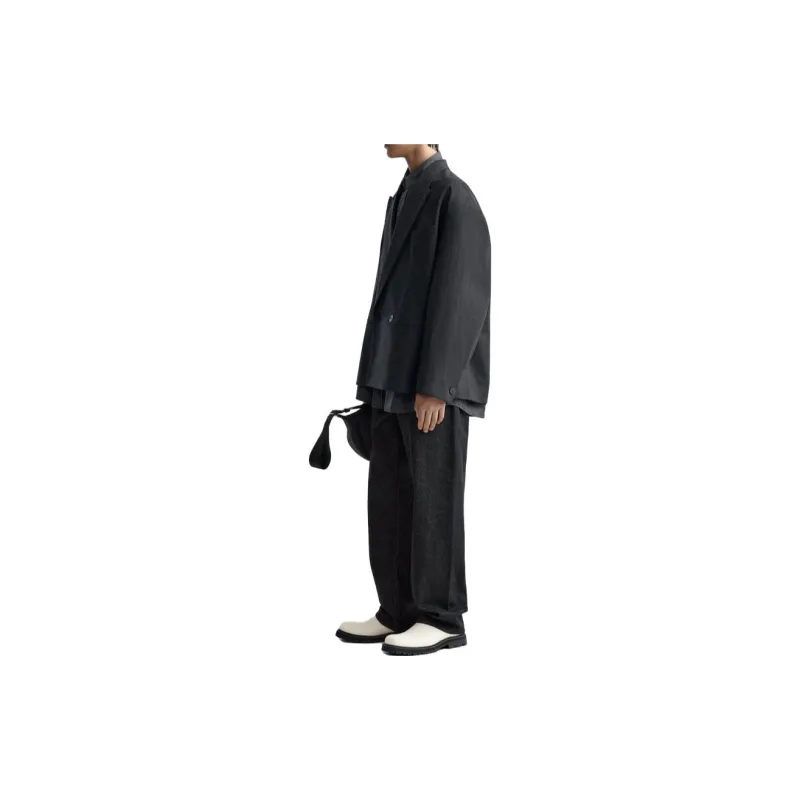 Studio Nicholson X ZARA Studio Nicholson Co brand Business Suits Men Black-5