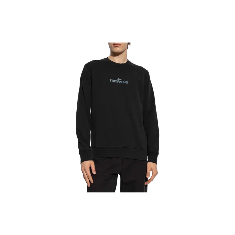 STONE ISLAND Logo Printed Crewneck Sweatshirt-3