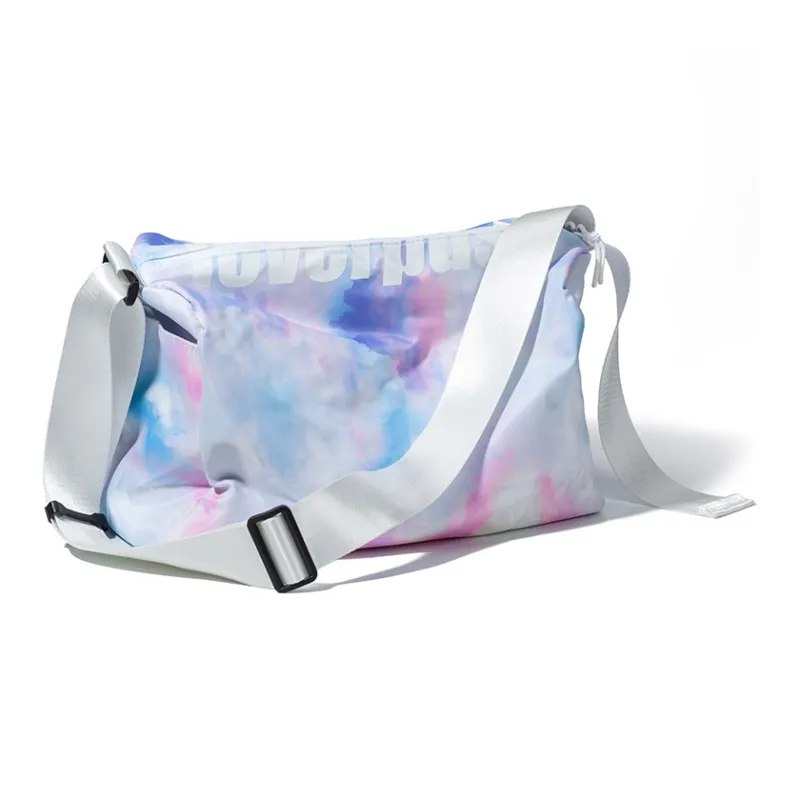 LOVERPUSS Fabric Crossbody Bag Unisex Dazzling Color White-1