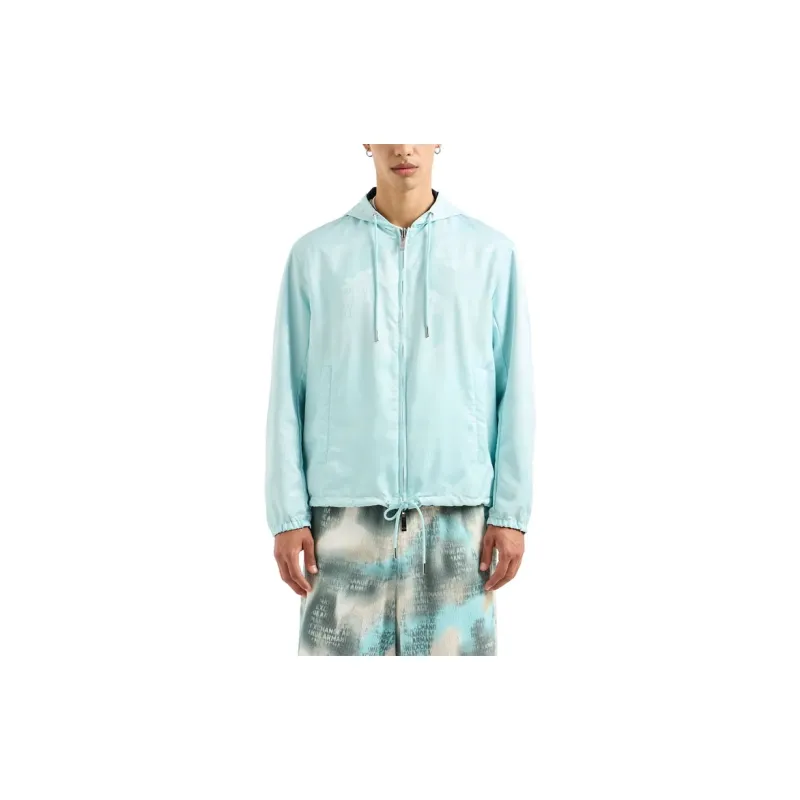 ARMANI EXCHANGE Logo print Hooded Jacket-4