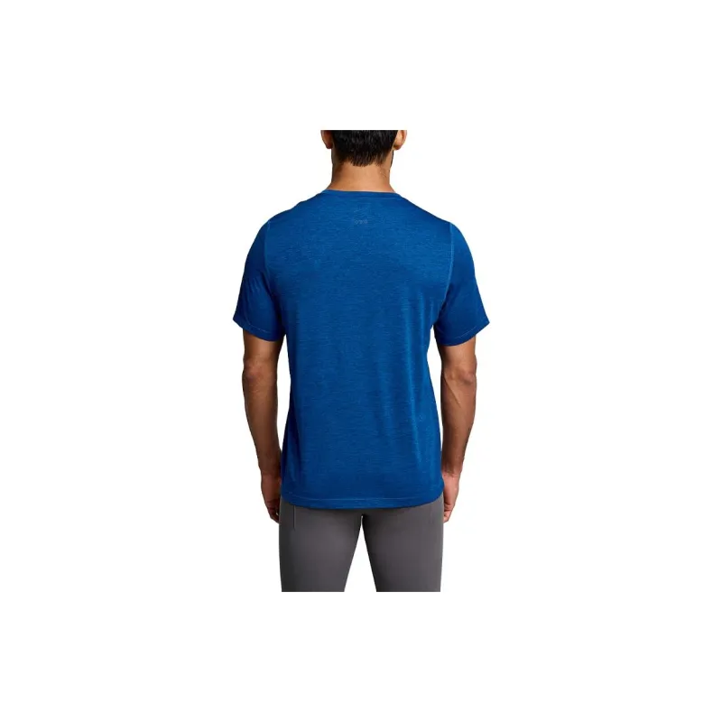 Saucony Stopwatch T Shirts Men Blue-2