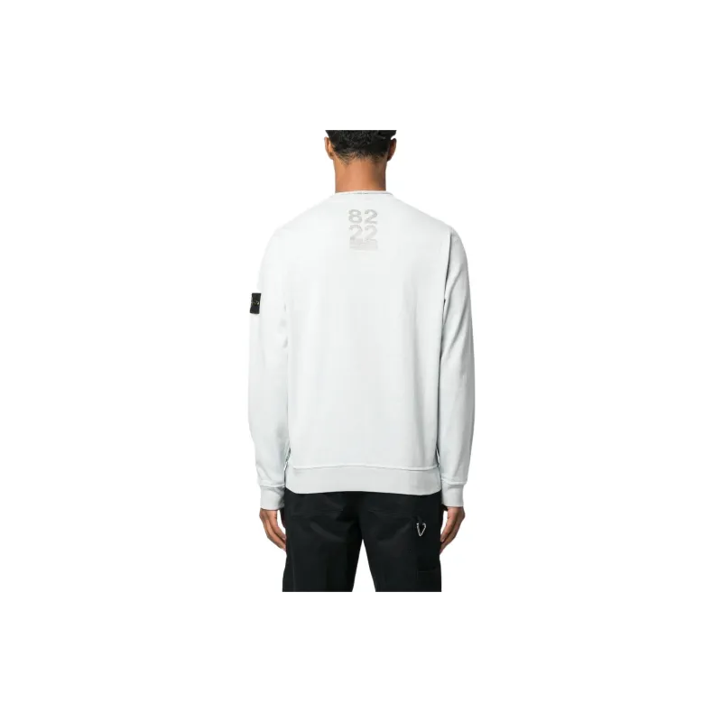 STONE ISLAND Stone Island 40Th Anniversary Collection Sweatshirt Men's Pearl Gray-2
