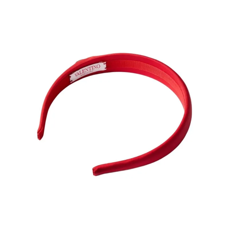 Valentino Silk Headbands Women's Red-1