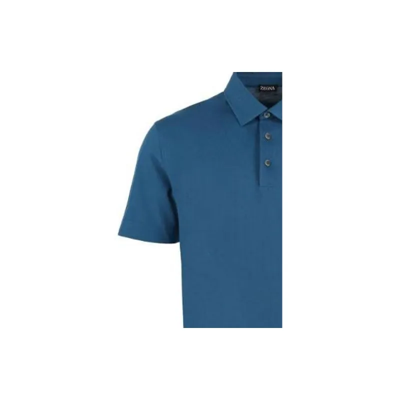 Zzegna Polo Shirts Men Dark Blue-2