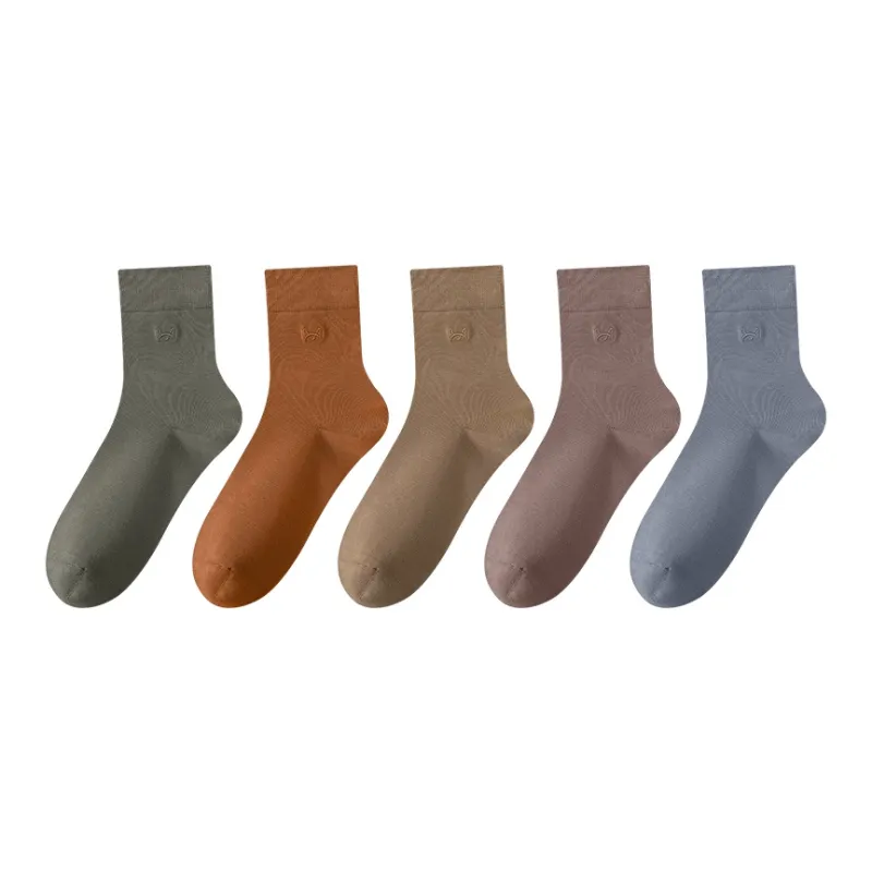 MIIOW Mid Calf Socks Men's 5 Pack-42