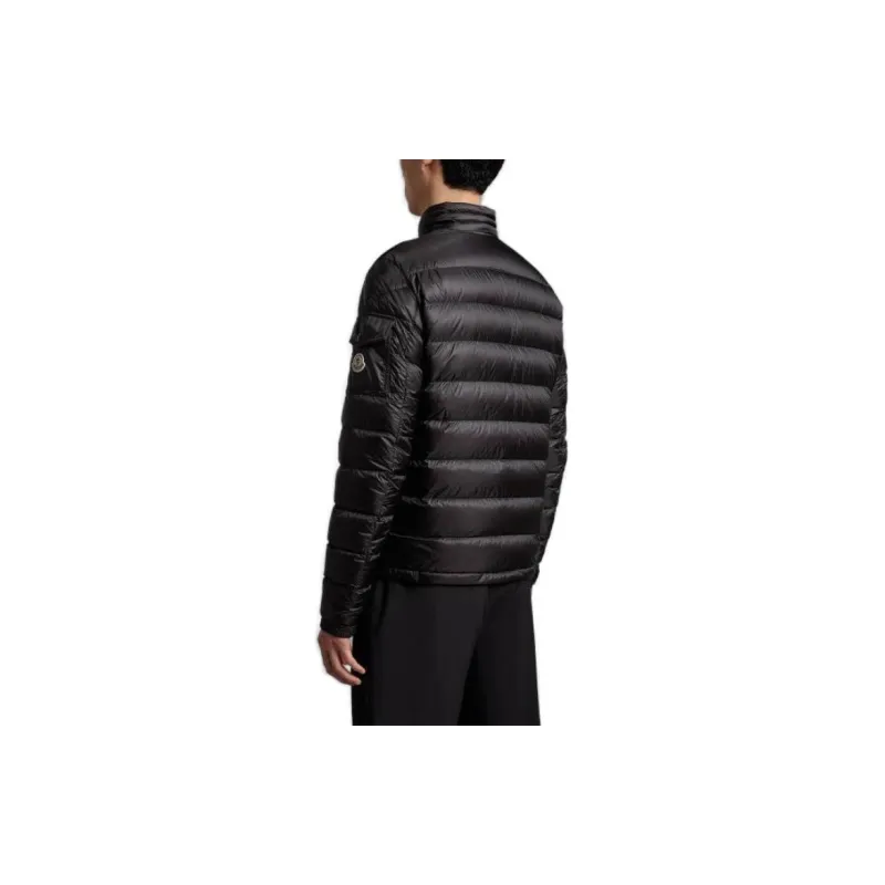 Moncler Agay Short Down Jacket Down Jacket Men's Black-2