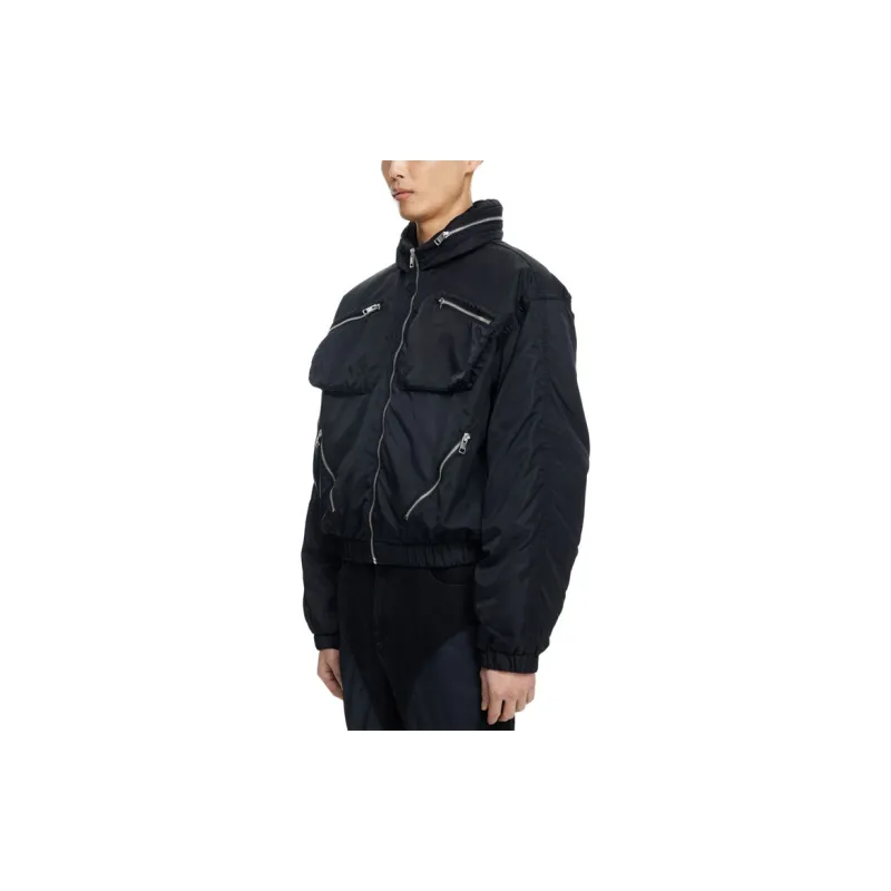 Mugler H&M Nylon Parachute Jacket Mens-4