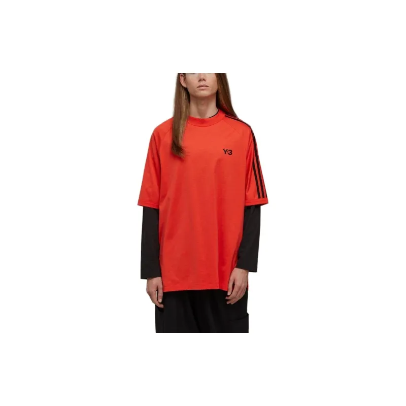 Y 3 T Shirts Unisex Red-1