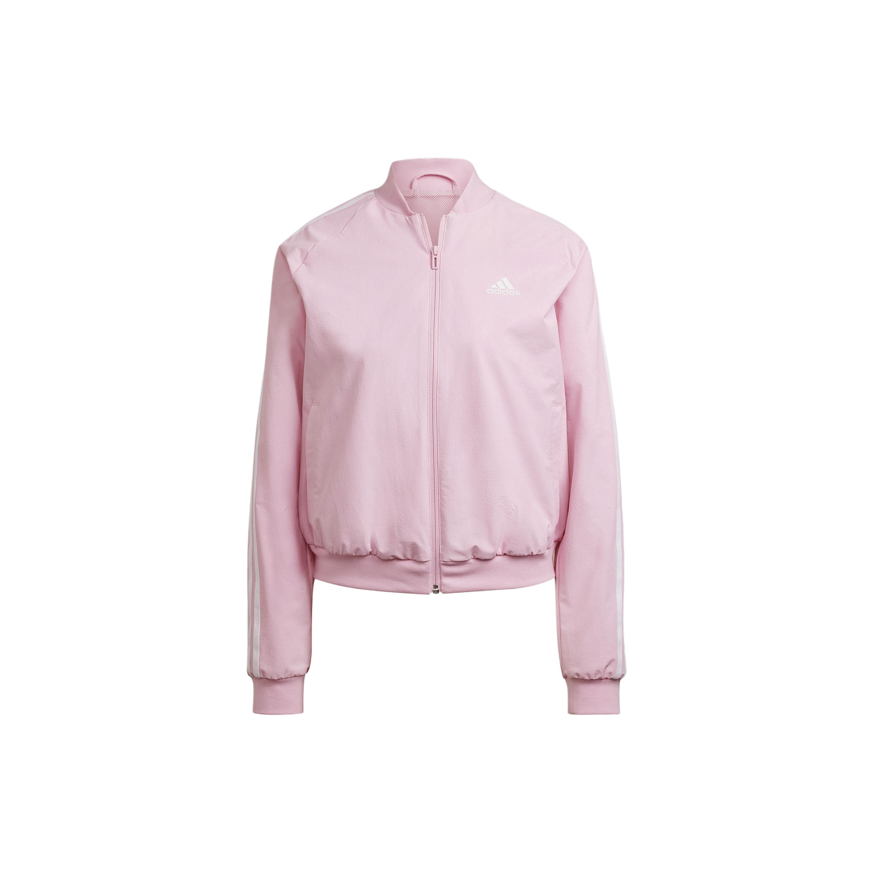 Adidas pink jacket womens online