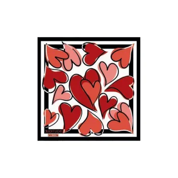 MOSCHINO Wool Silk Scarves Unisex Red