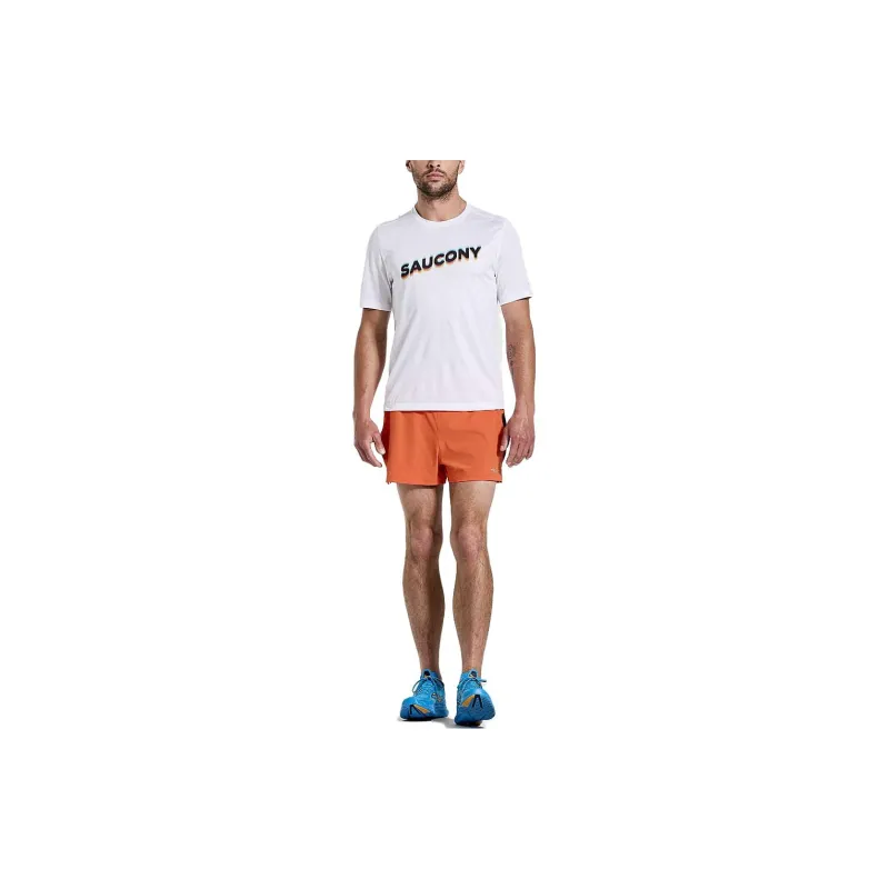 Saucony Stopwatch Graphic T Shirts Men White-2