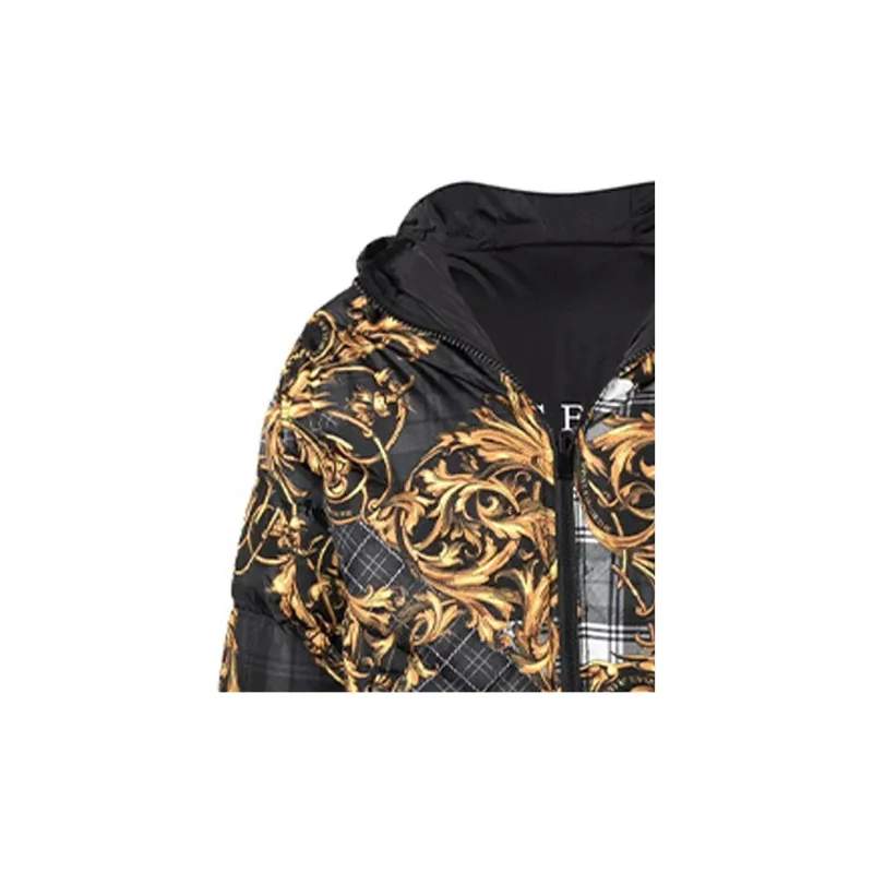 VERSACE JEANS COUTURE Down Jacket Men's Black-4