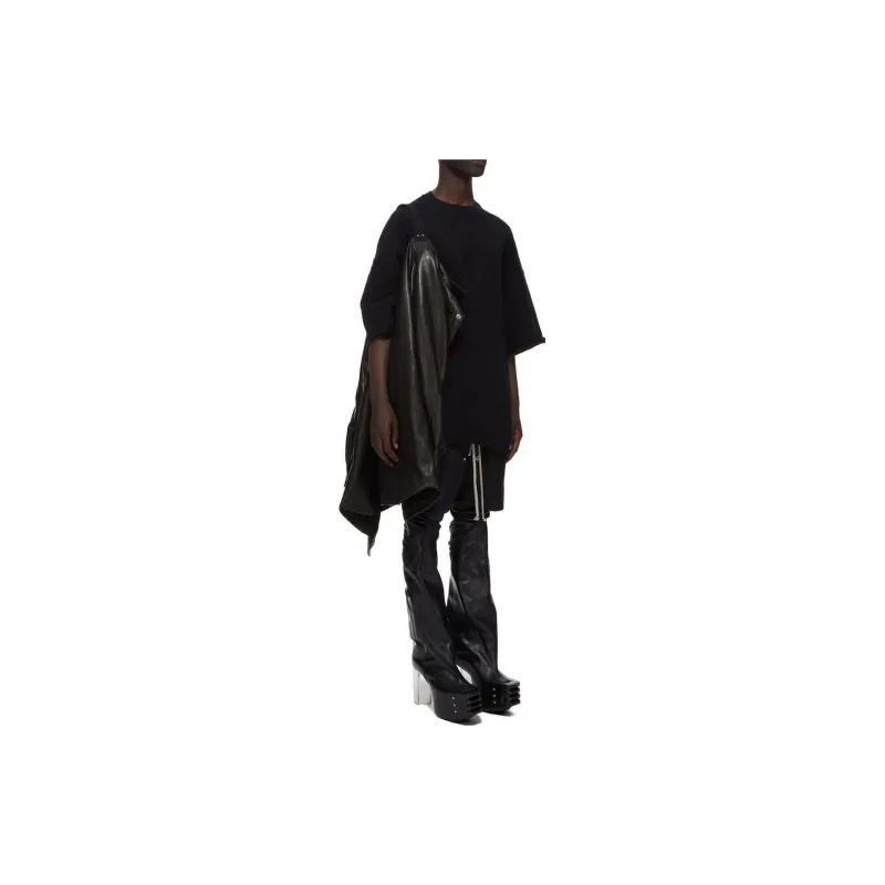 RICK OWENS Jumbo Fogpocket Leather Shirt Jacket-4