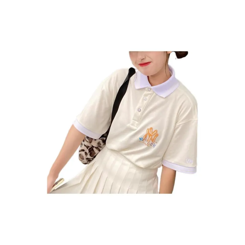 New Era Polo Shirts Unisex White-3