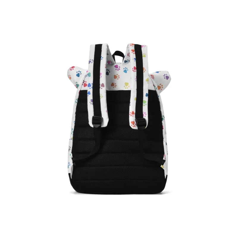 ONRF Polyester Students Backpack Large Size Unisex White-2