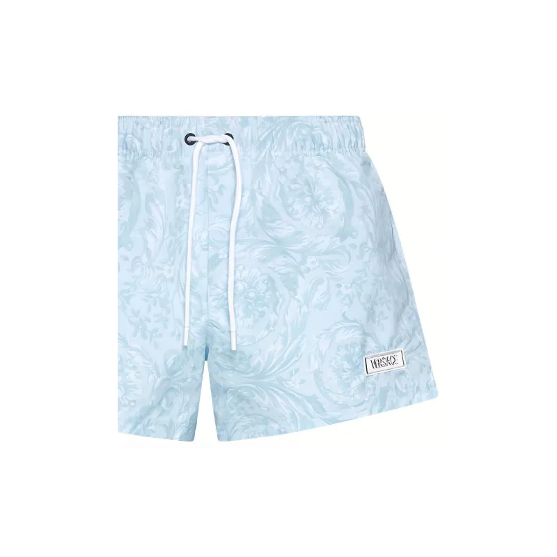 VERSACE Barocco-Printed Drawstring Swim Shorts-4