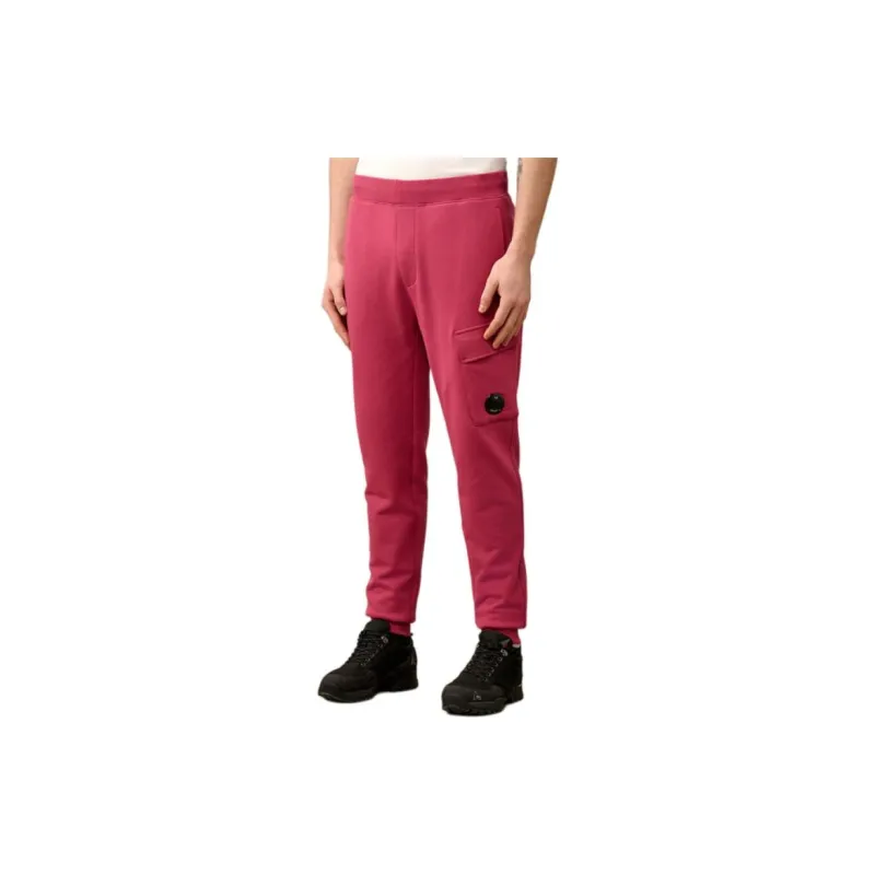 C.P.Company Diagonal Raised Fleece Cargo Sweatpants Knitted Sweatpants Men's Pink-2