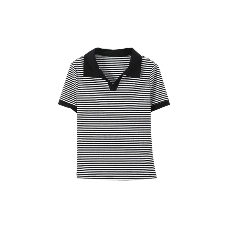 Mo Han Yi Mei T Shirt Women's Black White-1