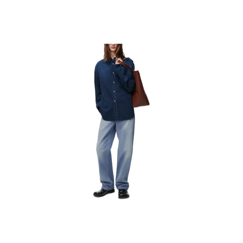 LOEWE Anagram Denim Overshirt-1