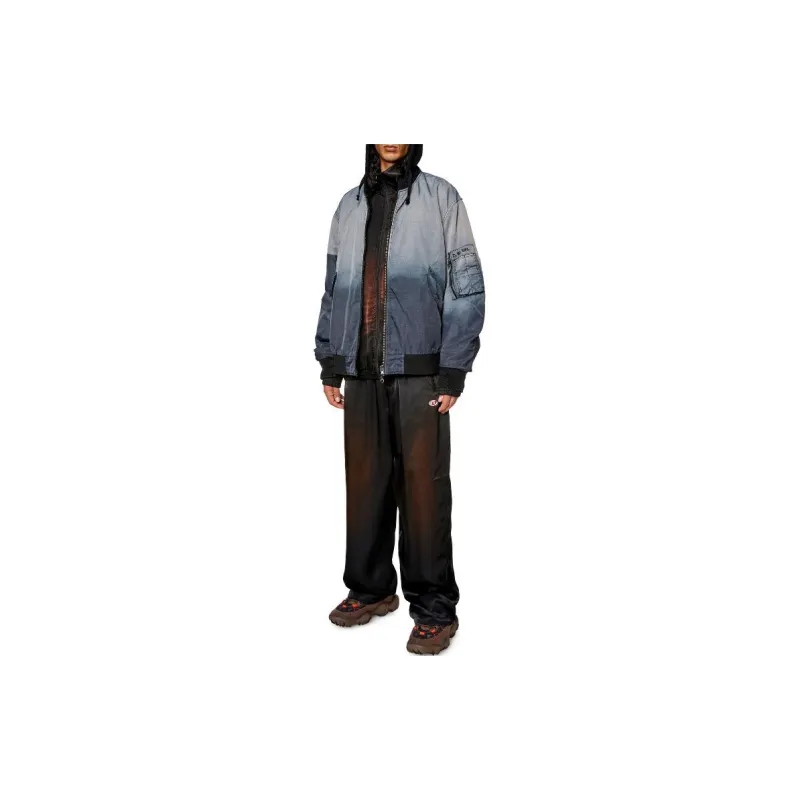 DIESEL J Common Hooded Bomber Jacket-1