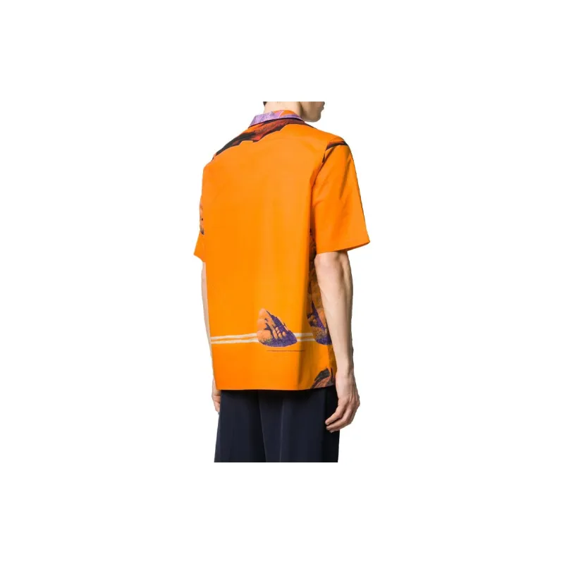 Valentino Shirts Men Orange-4