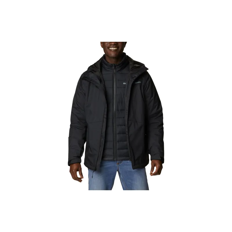 Columbia Waterproof And Breathable Windbreaker Jacket Men's Black-5