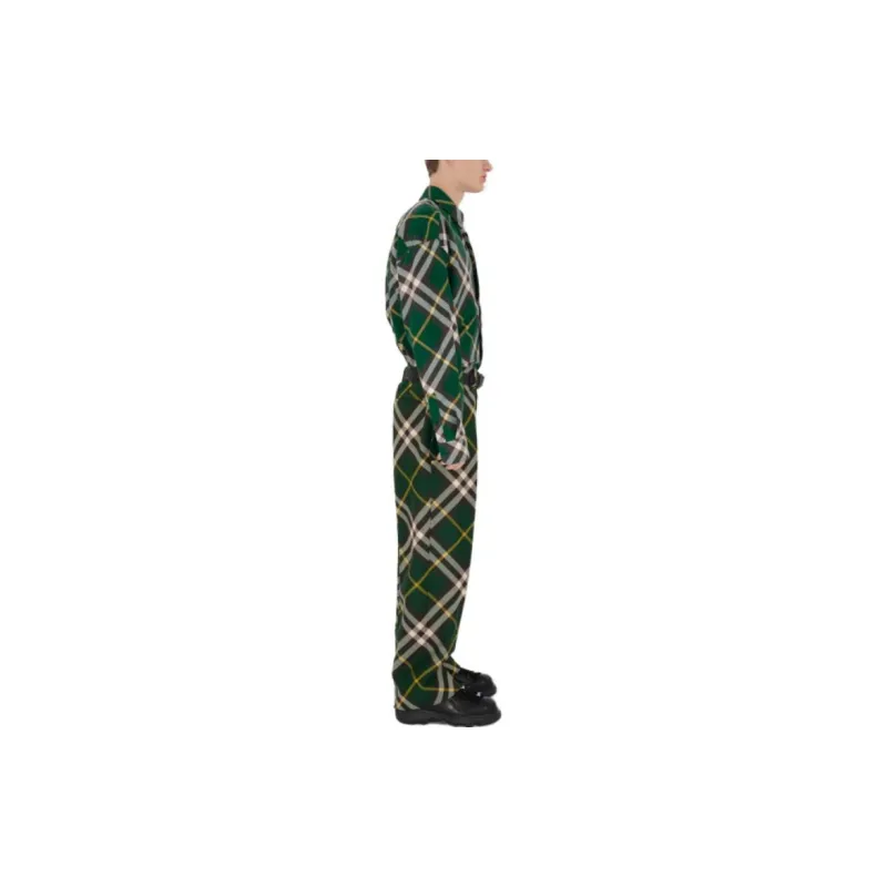 Burberry EKD embroidered Checkered Cotton Shirt-4