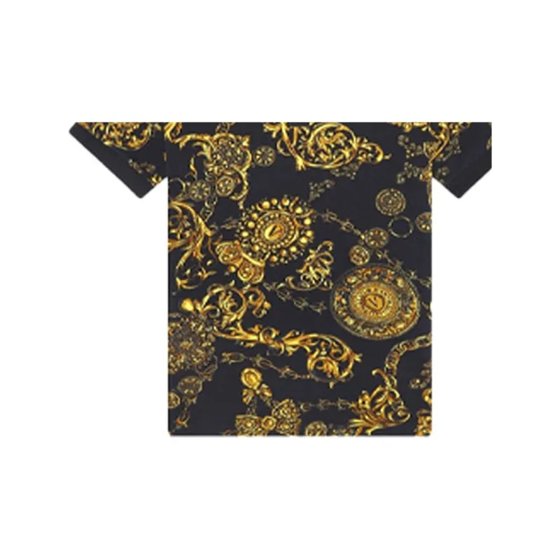 VERSACE Polo Shirts Men Black-4