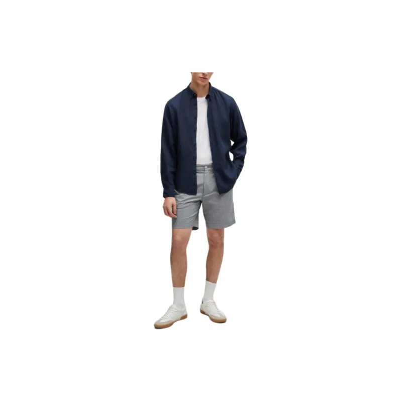 HUGO BOSS SS24 Casual Shorts Men's Dark Gray-1
