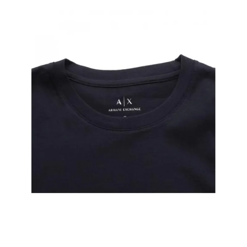 ARMANI EXCHANGE T Shirts Men Dark Marine Blue-4