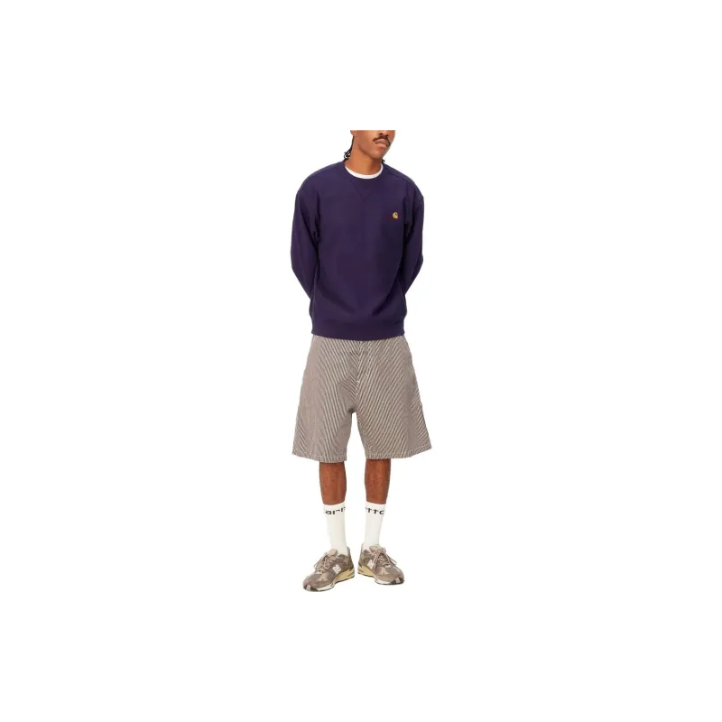 Carhartt WIP American Script Sweatshirt Men's Purple-2