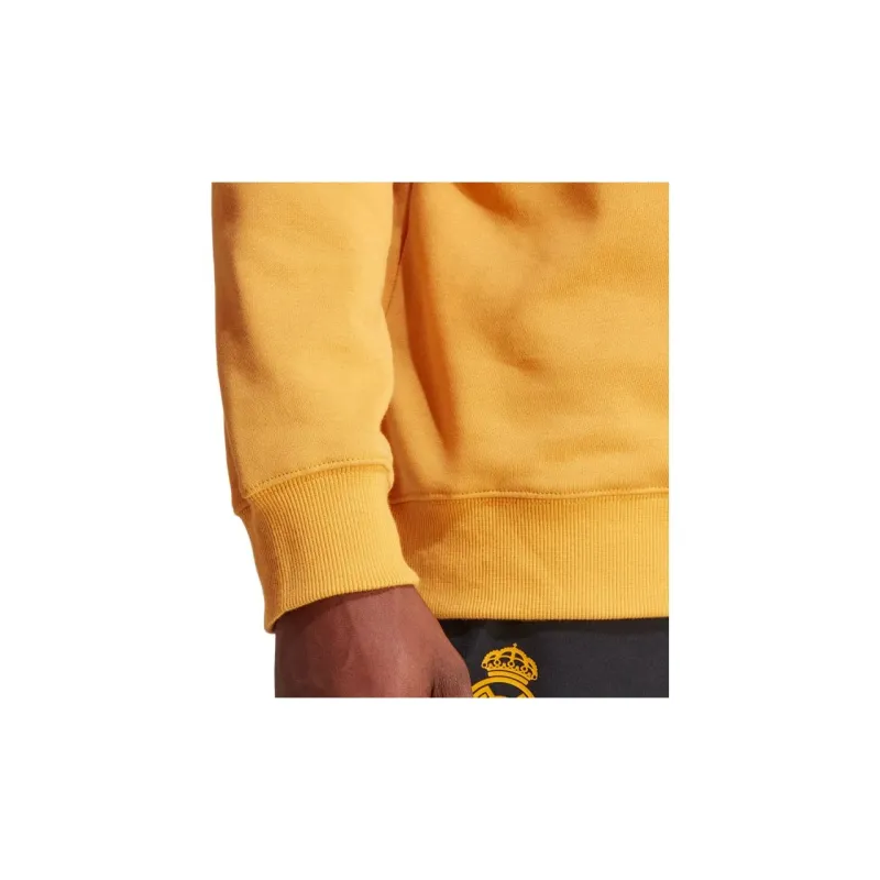 Adidas Real Madrid Sweatshirts Men Yellow-5