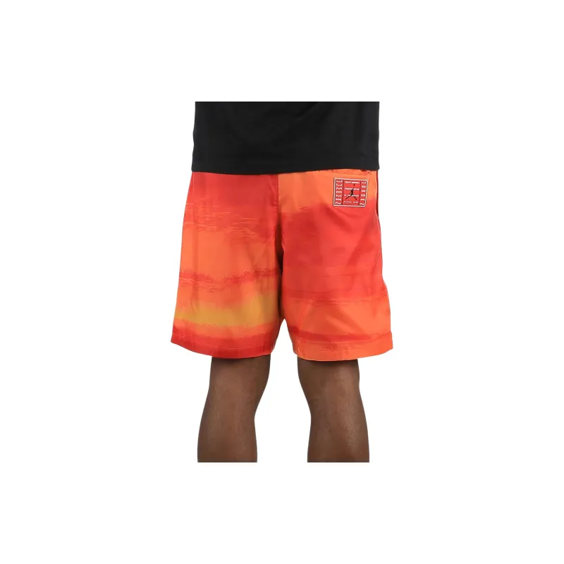 Jordan Casual Shorts Men's Orange Red-3