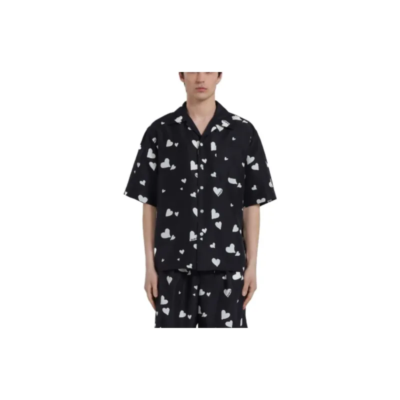MARNI Bunch Of Hearts Habotai Printed Shirt-2