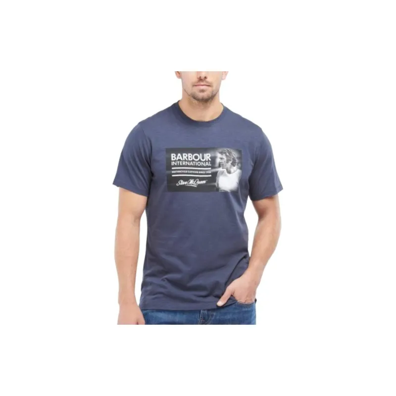 BARBOUR T Shirt Men's Marine Blue-2