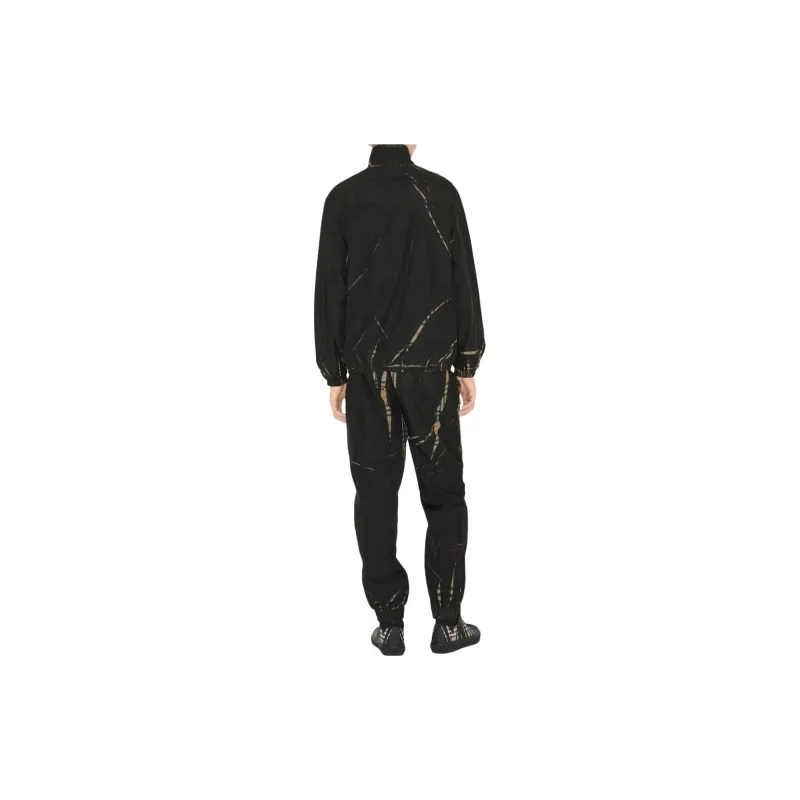 Burberry Sliced Checked Zip Up Jacket-2